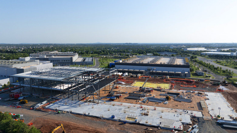 A data center under construction.