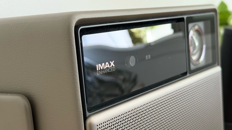 Close-up shot at XGIMI's Horizon 20 Max projector front