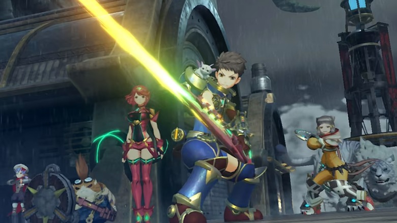 Xenoblade Chronicles 2 party action screenshot