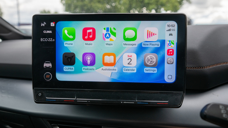 Apple CarPlay in a car