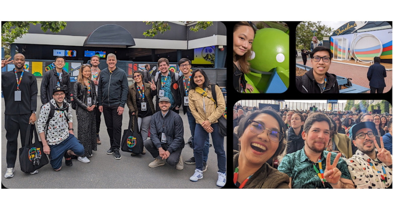 Photos of Google's Pixel Superfans members.