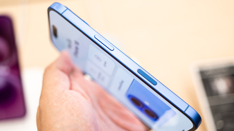 An iPhone showing the Camera Control Button