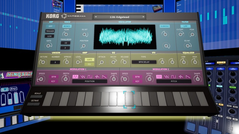Screenshot of KORG Gadget for the PlayStation 5