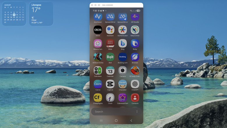 Mirroring an Android phone to a MacBook using Scrcpy