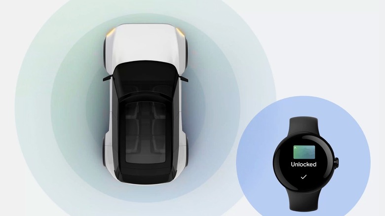 Using a Pixel Watch as a car key.