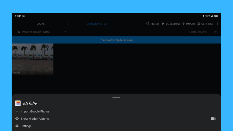 Configuring PixFolio for Android tablet-turned-digital picture frame