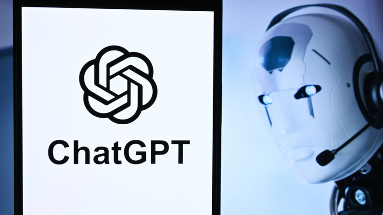 The logo of the artificial intelligence application ChatGPT is seen on a smartphone screen.