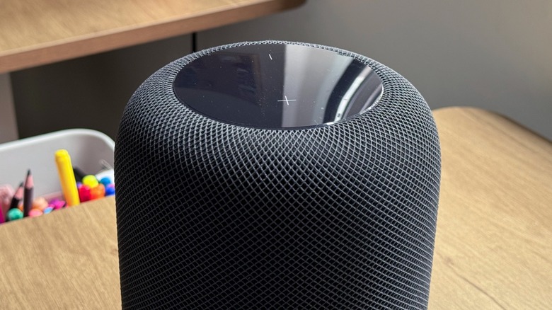 Apple's HomePod on a desk