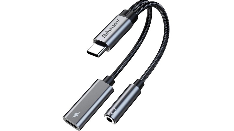 Subynanal USB-C to 3.5mm Headphone and Charger Adapter