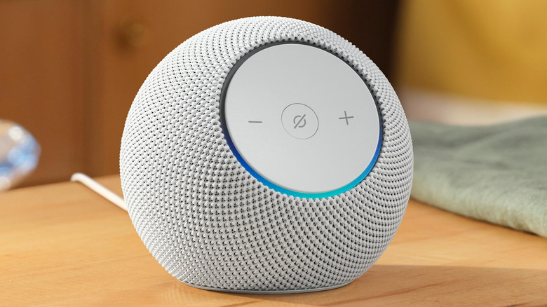 Alexa speaker on a table