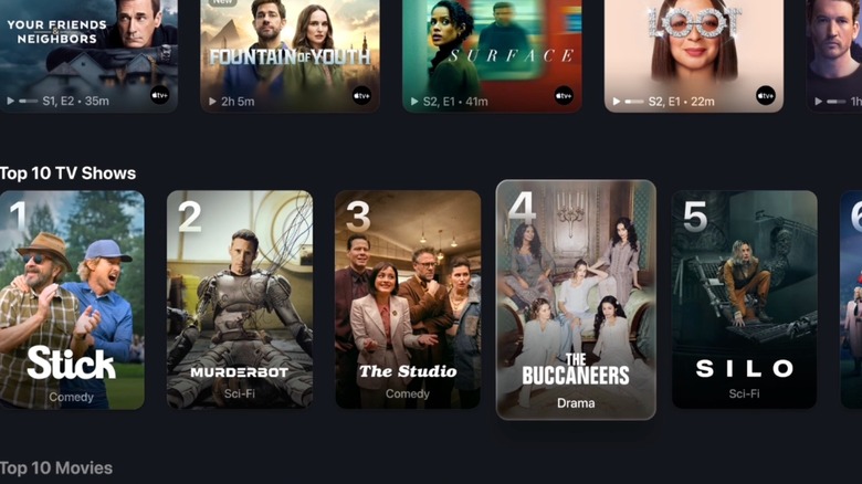 Apple TV recommendations on tvOS 26