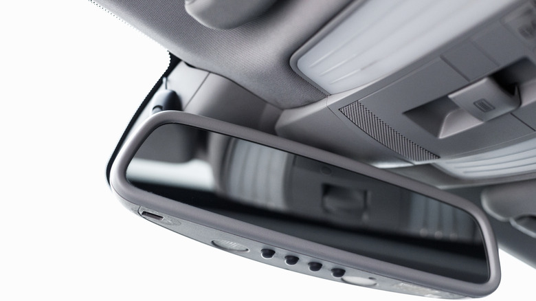 a car rear view mirror