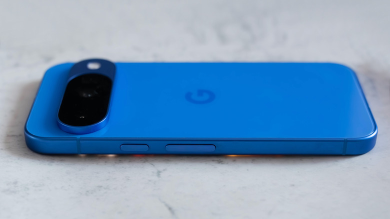 a Google Pixel 10 sitting flat on a surface