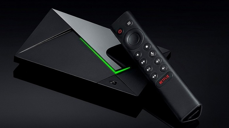 An Nvidia Shield with remote control