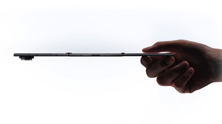 The Galaxy Z TriFold's ultra-thin profile.