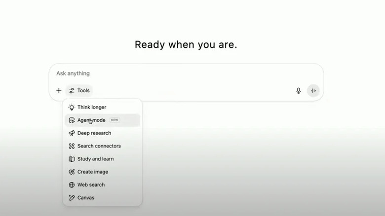 The ChatGPT prompt composer.