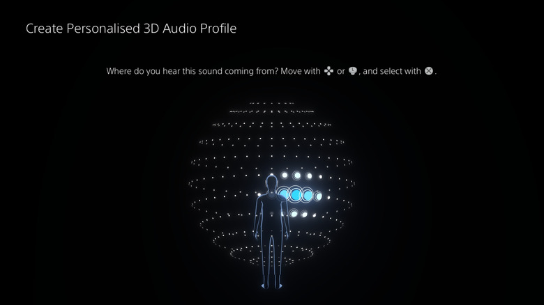 Creating a personalized 3D audio profile on PS5