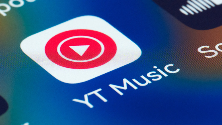 YouTube Music app icon on a smartphone