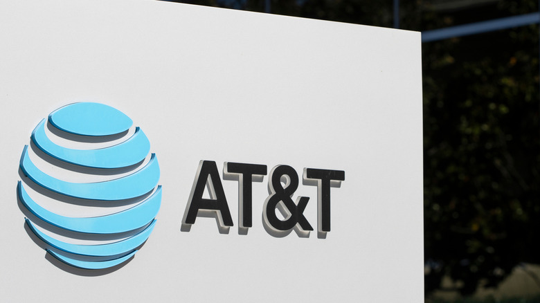 Closeup of ATT sign