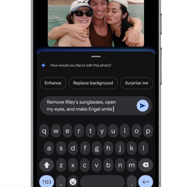 Help me edit supports personalized editing in Google Photos.