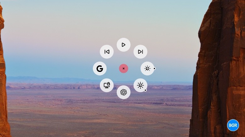 Actions Ring on the Logitech MX Master 4