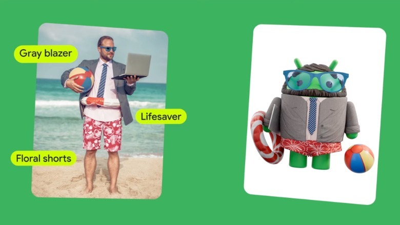 An example of using a selfie to create a custom Android bot with Androidify.