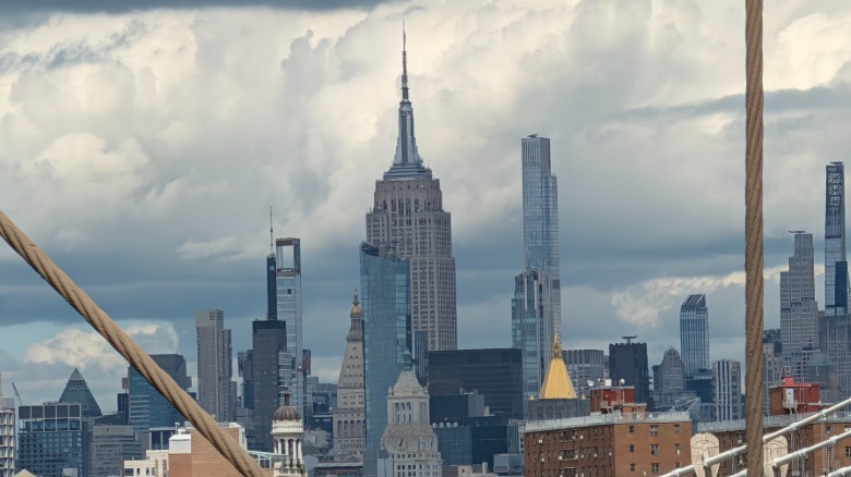 Empire State Building photographed from afar
