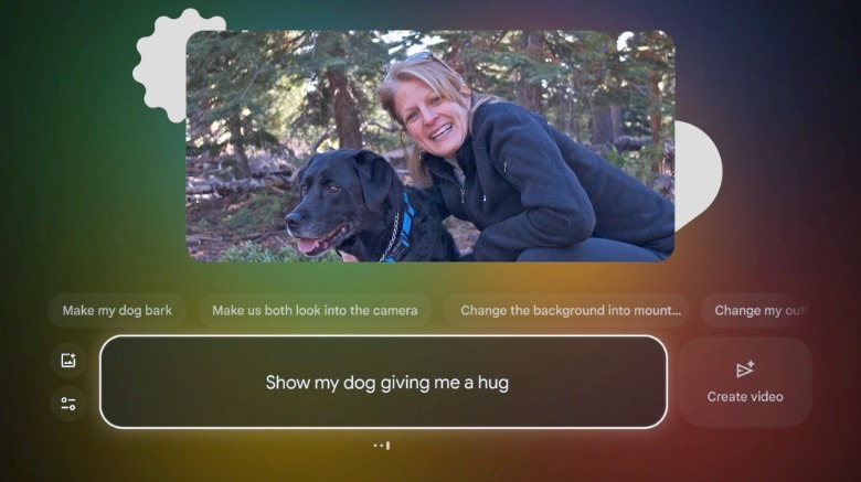 Creating a video from an image with Veo on Google TV.