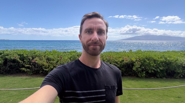 A selfie captured on the iPhone Air