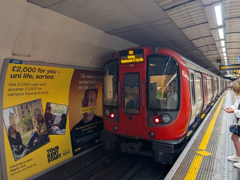 Metro coming into the station shot on a Pixel 11