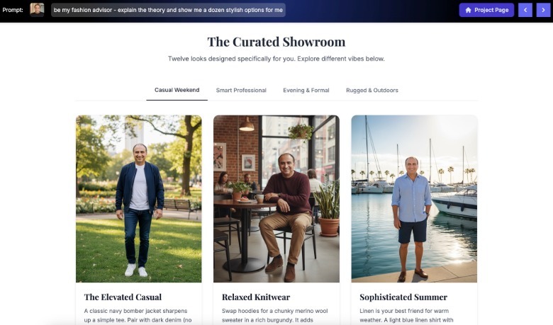 An example of a Generative UI response in Gemini 3.