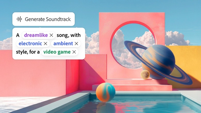 The new Generate Soundtrack feature in Adobe Firefly