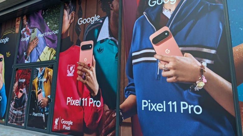 Google Pixel art banner