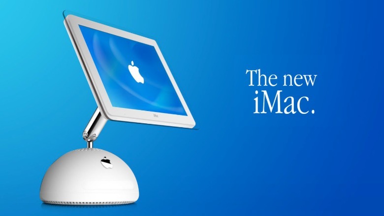 Old product ad for the iMac G4